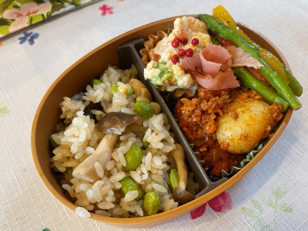 料理教室マンツーマンボロネーゼソースセット転用弁当