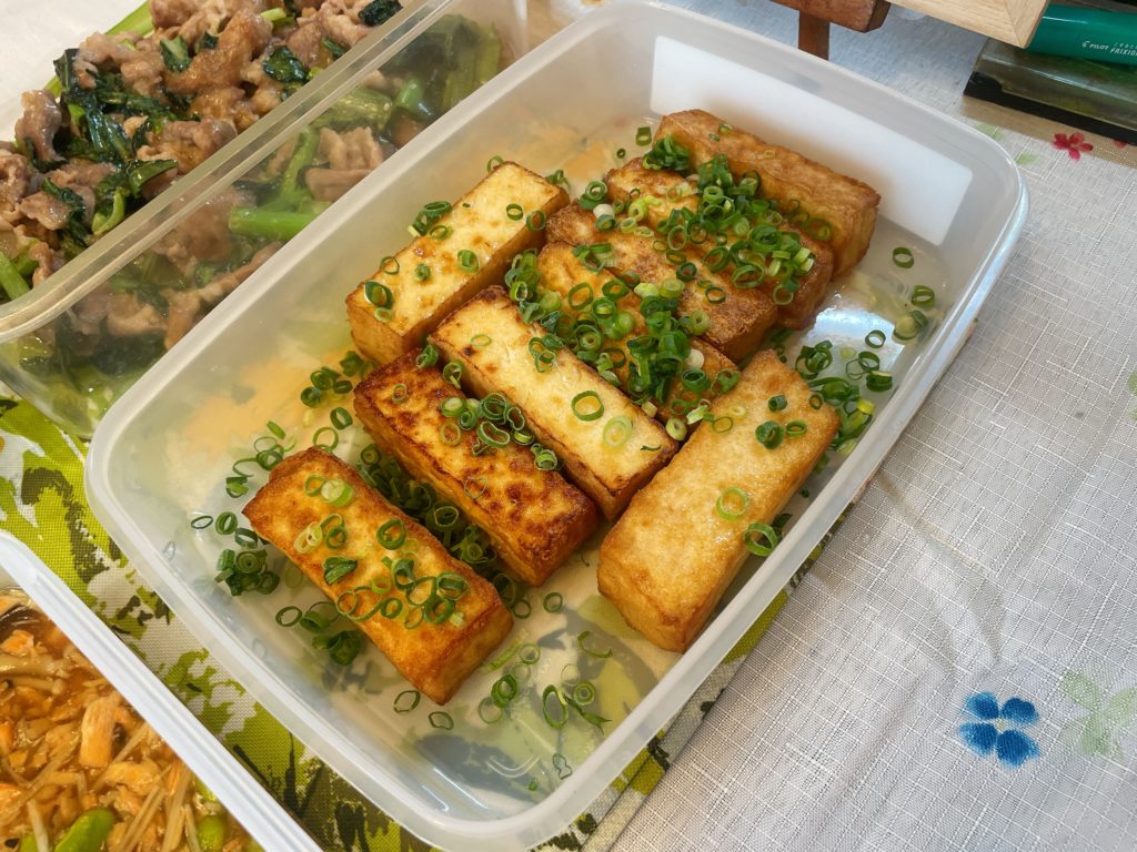 料理教室マンツーマン厚揚げ焼き