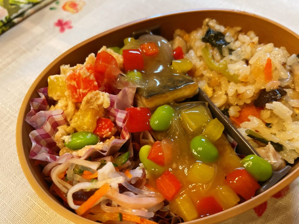料理教室マンツーマンサバ野菜あん合かけセットお弁当