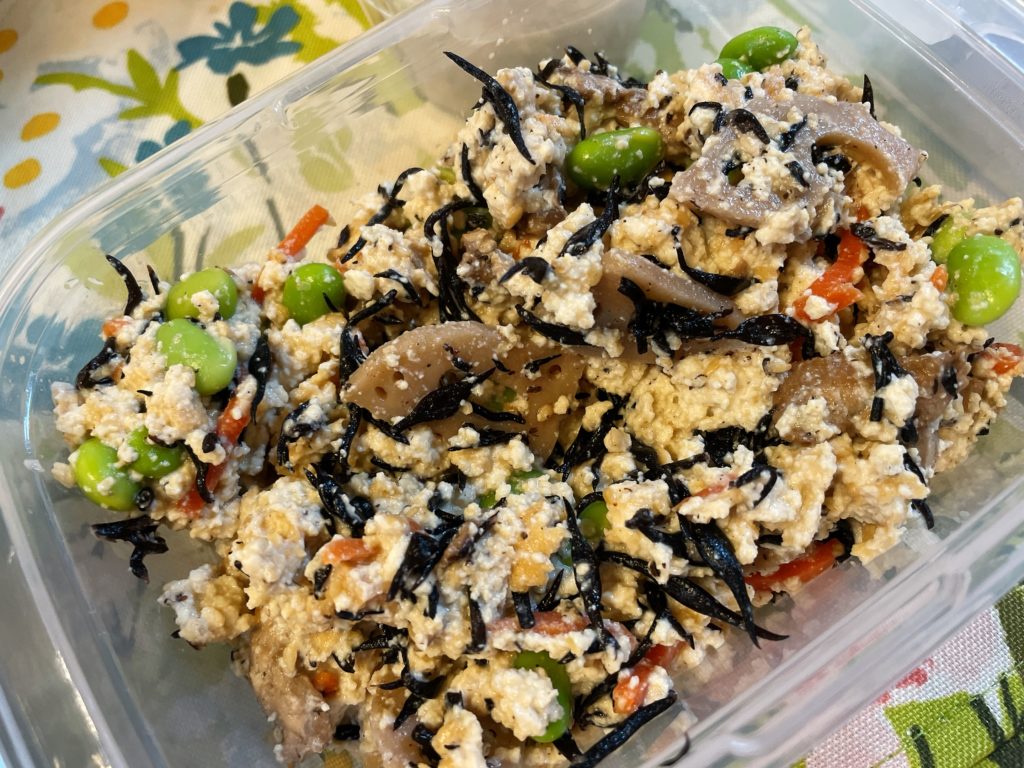 料理教室マンツーマンひじき白和え