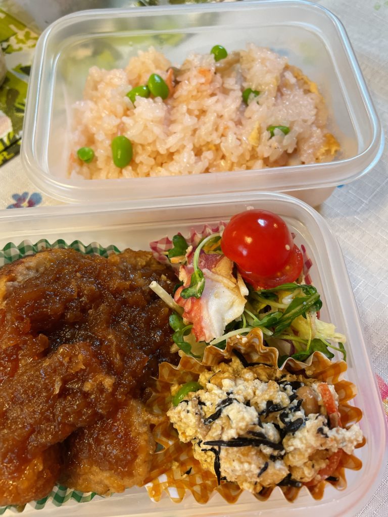料理教室マンツーマンジャポネハンバーグ弁当