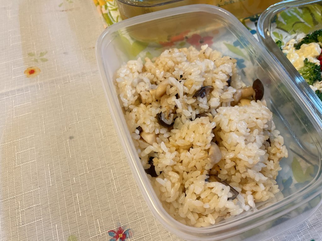 料理教室マンツーマンきのこバターライス