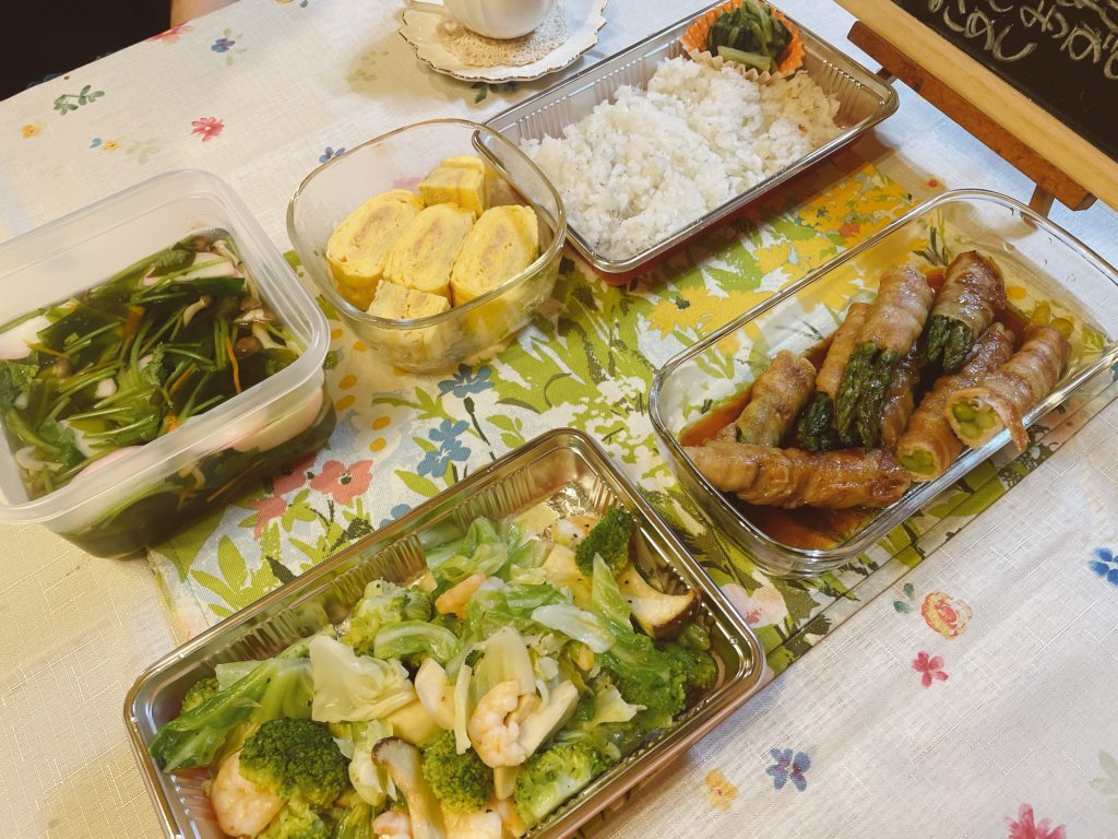 料理教室マンツーマンアスパラ肉巻きセット
