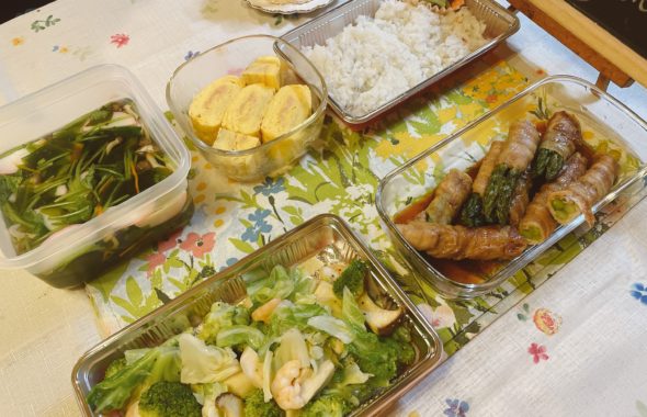 料理教室マンツーマンアスパラ肉巻きセット