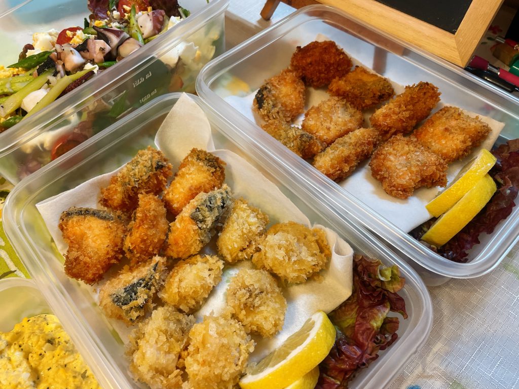 料理教室マンツーマン鮭フライ
