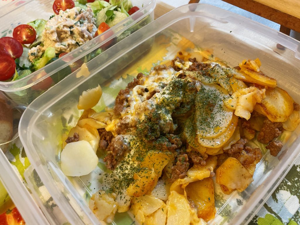 料理教室マンツーマンじゃがミートチーズ