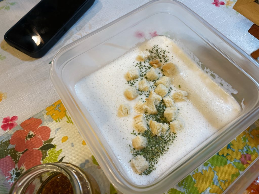 料理教室マンツーマンじゃがいもポタージュ