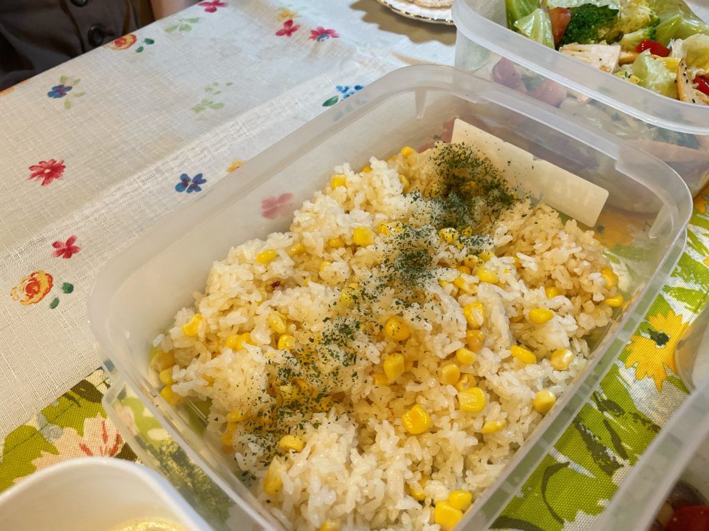料理教室マンツーマンコーンバターライス