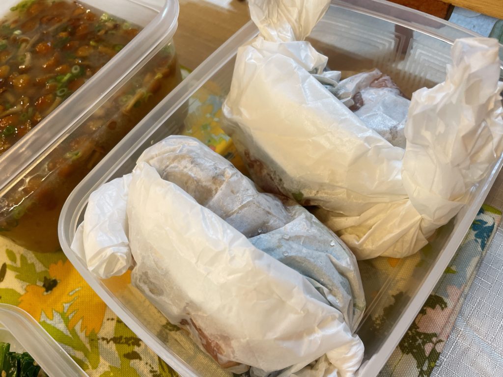 料理教室マンツーマンチキンシート包み蒸し
