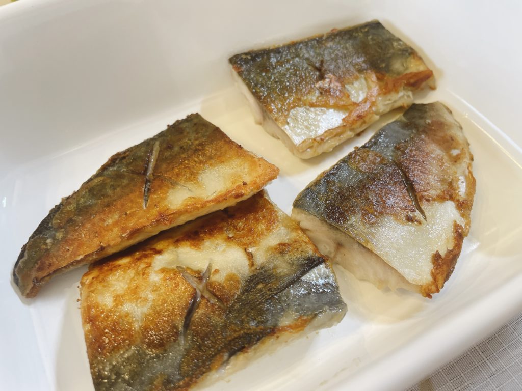 料理教室マンツーマン鯖塩焼き