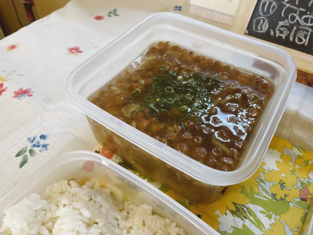 料理教室マンツーマンなめこ味噌汁
