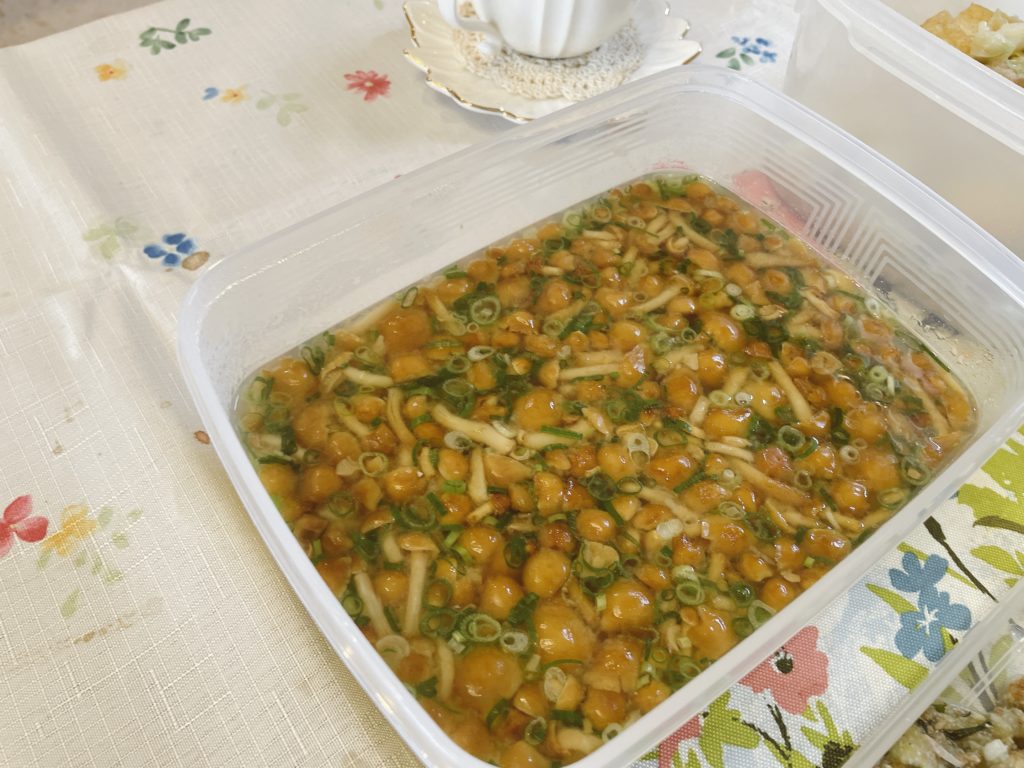 料理教室マンツーマンなめこ味噌汁