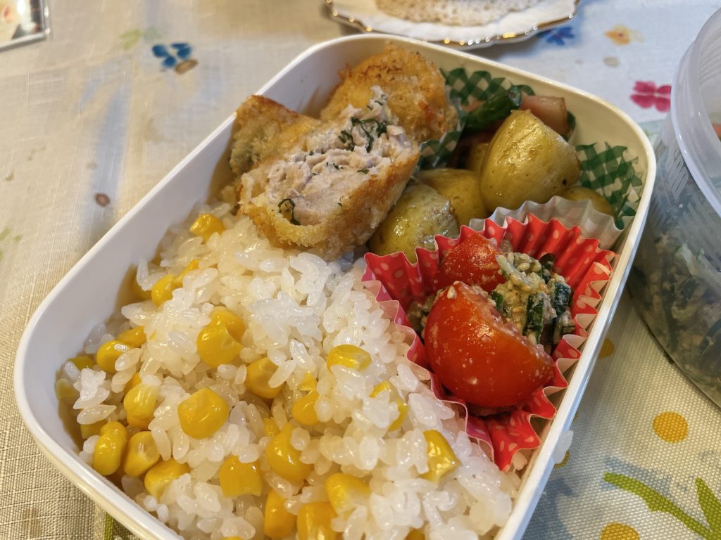 料理教室マンツーマン豚しそチーズカツ弁当