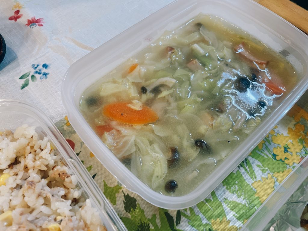 料理教室マンツーマン野菜スープ