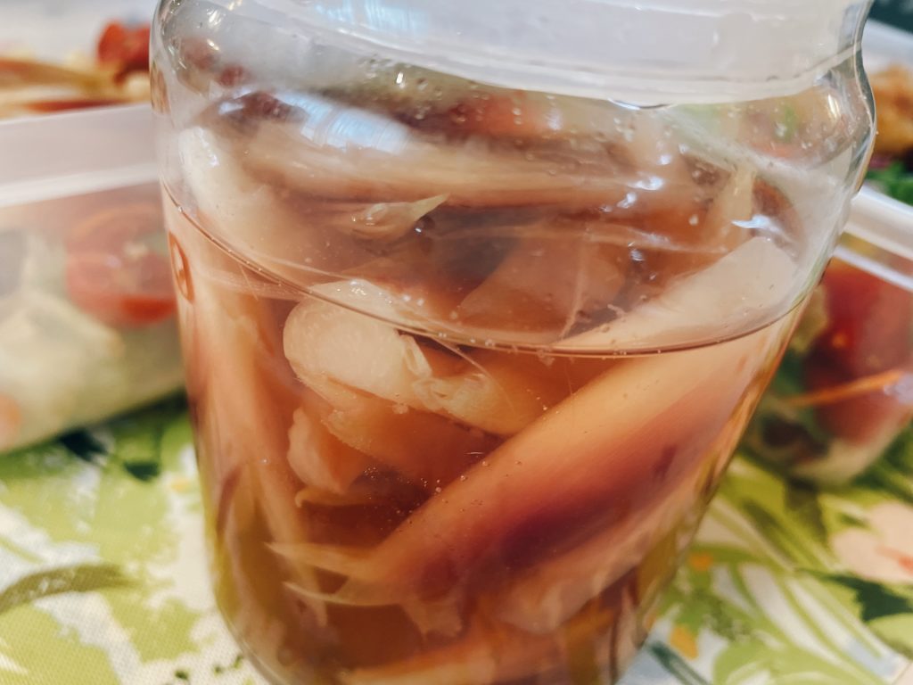 料理教室マンツーマン茗荷甘酢漬け