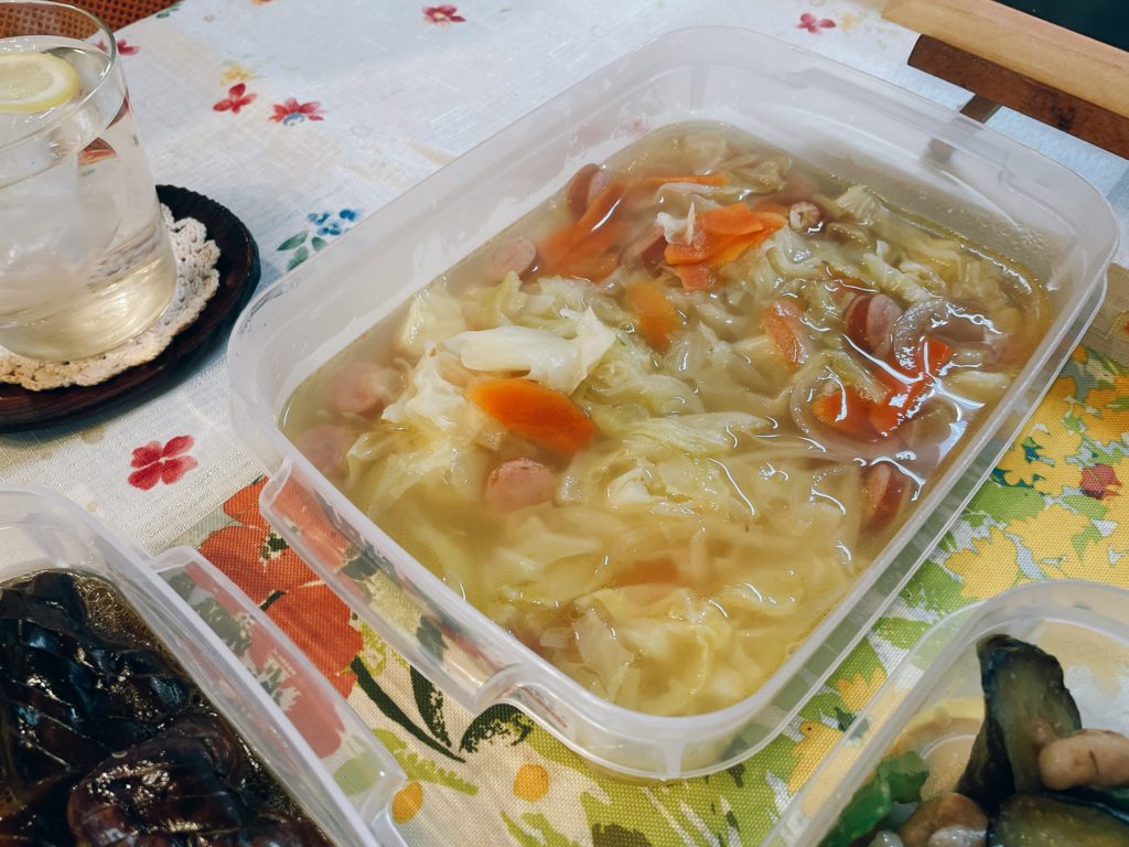 料理教室マンツーマン野菜スープ