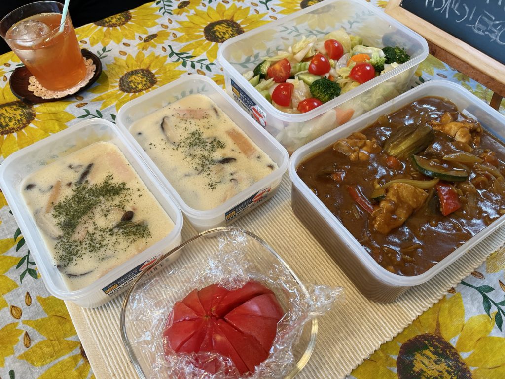 料理教室マンツーマン夏野菜カレーセット