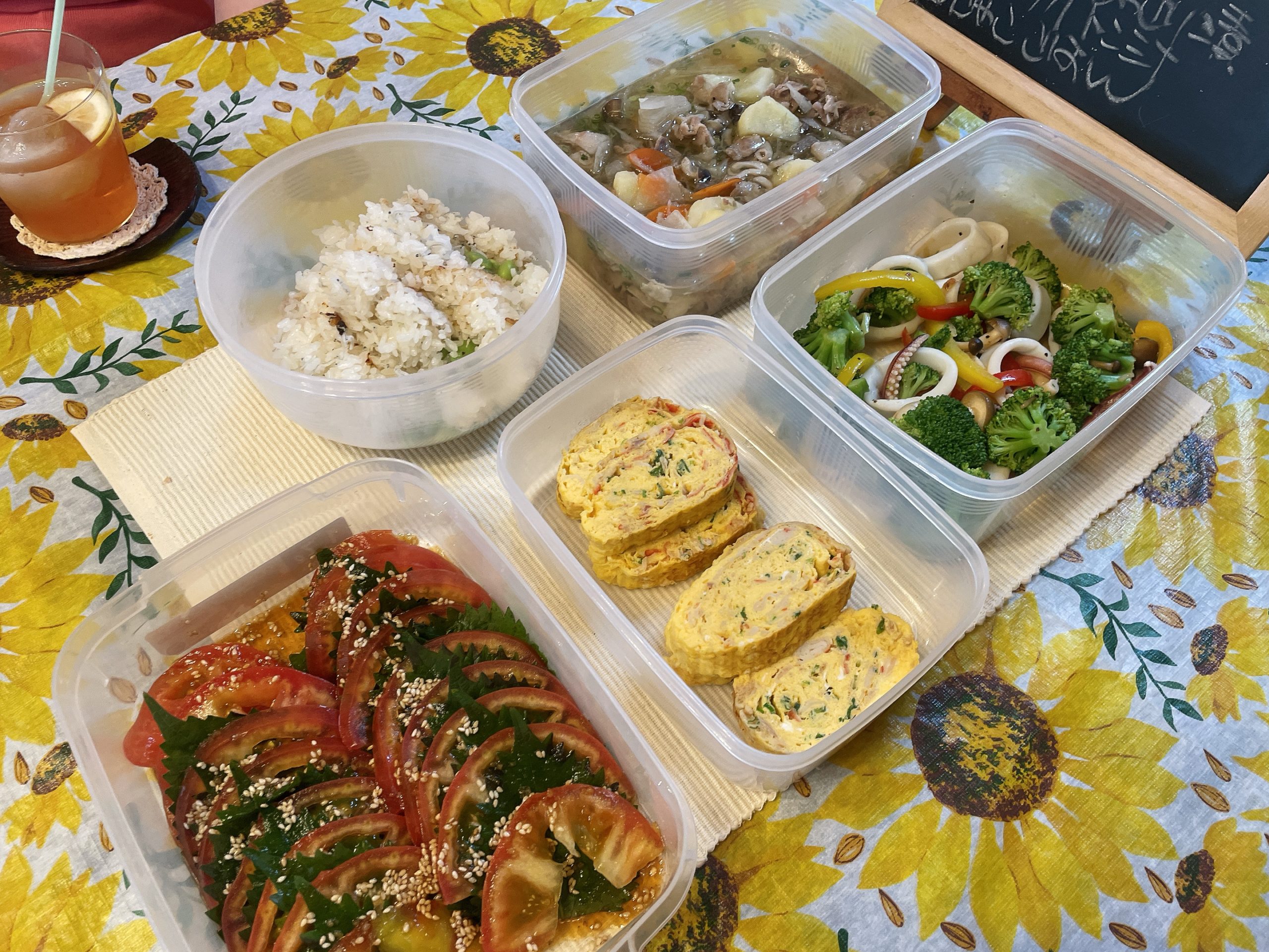 料理教室マンツーマンイカブロッコリーセット