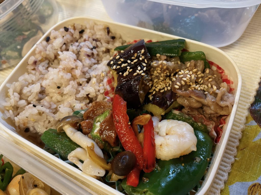 料理教室マンツーマ茄子味噌弁当