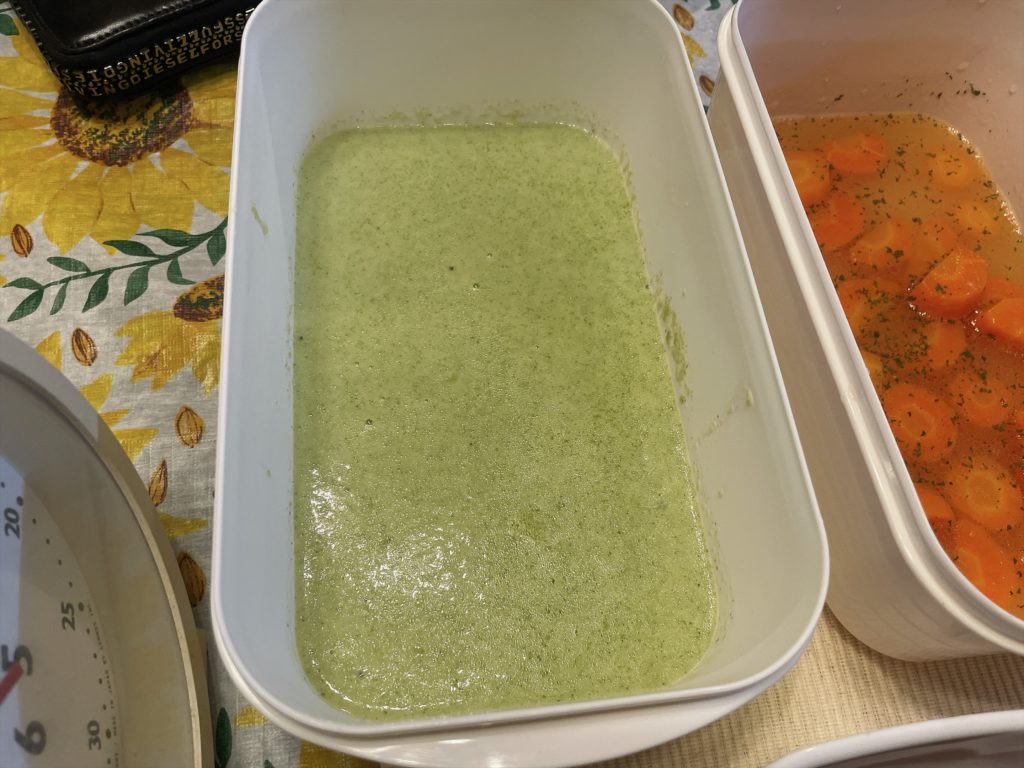 料理教室マンツーマンブロッコリーポタージュ
