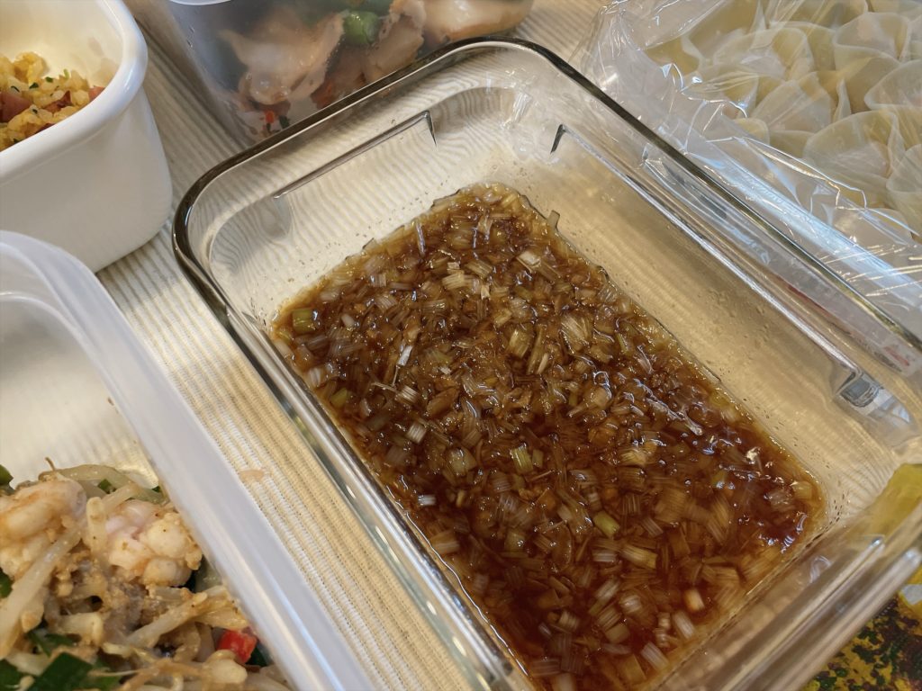 料理教室マンツーマン水餃子タレ