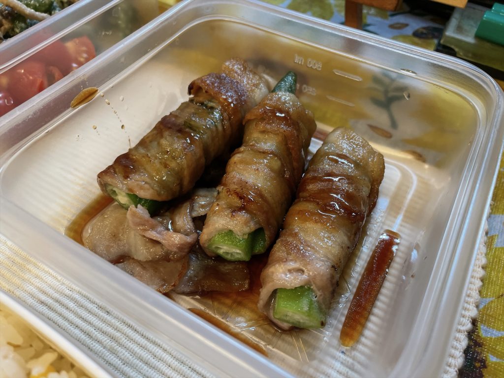 料理教室マンツーマンオクラ豚巻き