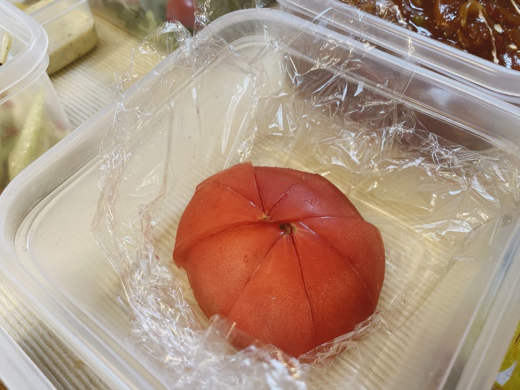 料理教室マンツーマントッピングトマト