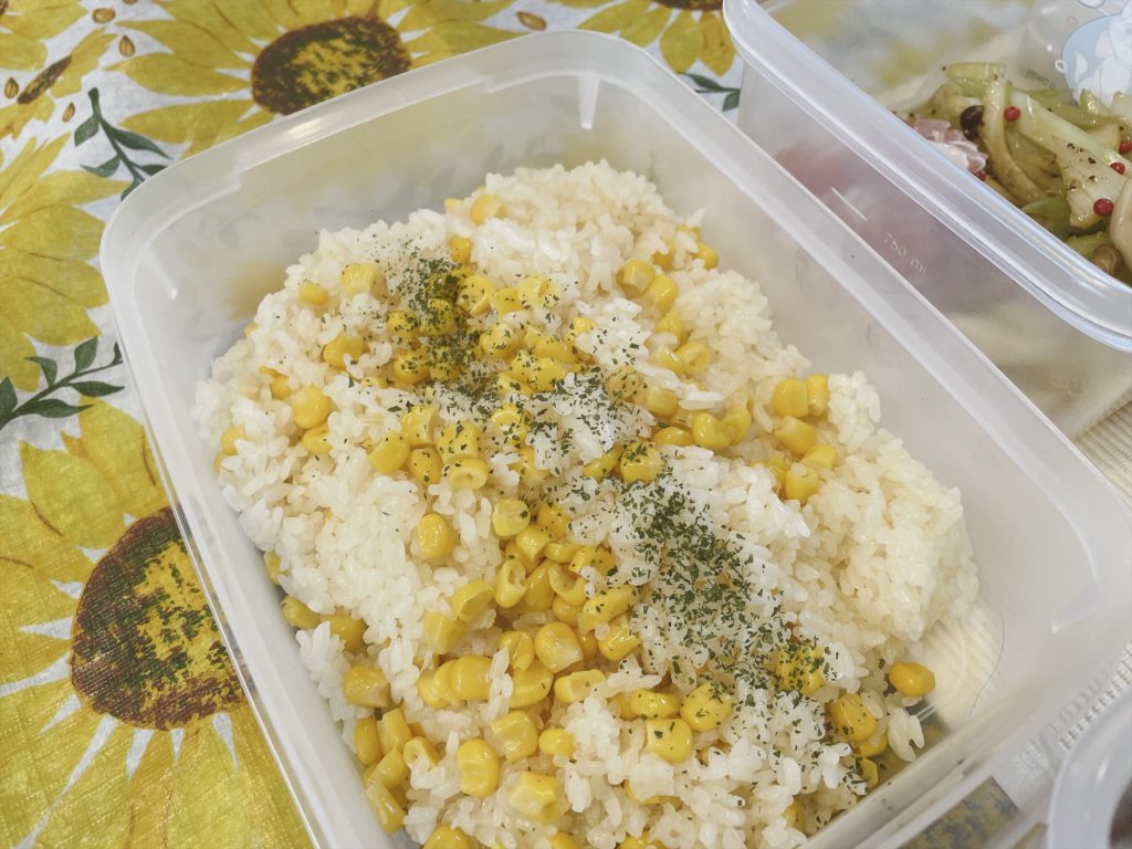 料理教室マンツーマンコーンバターライス