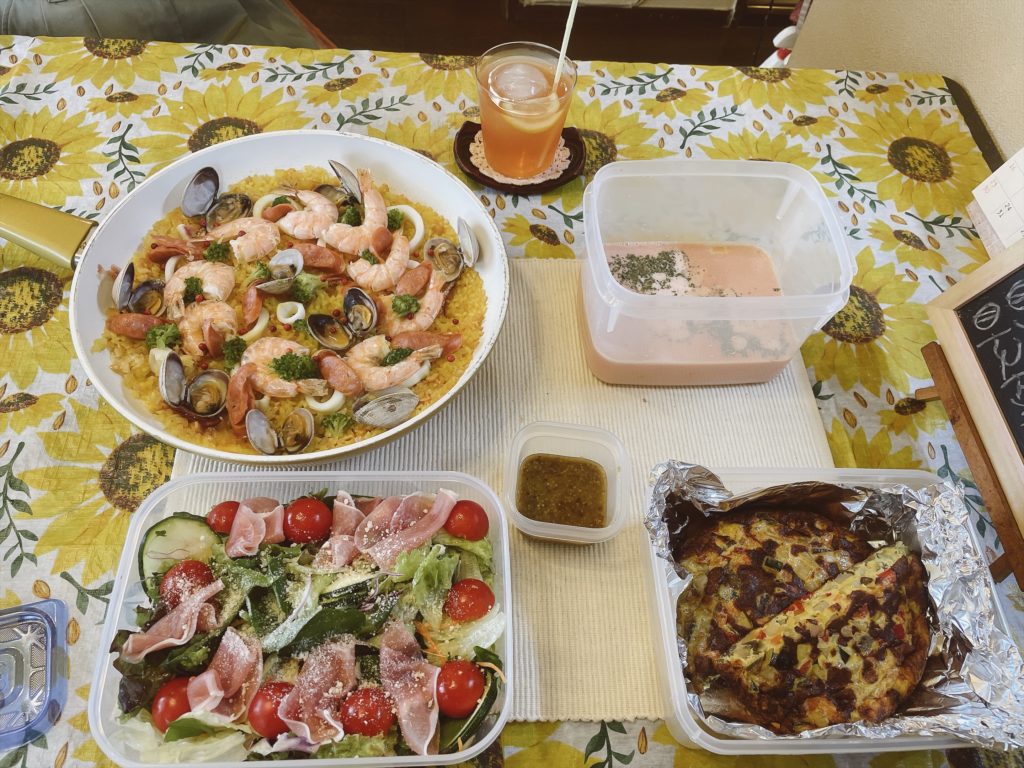 料理教室マンツーマンパエリアセット