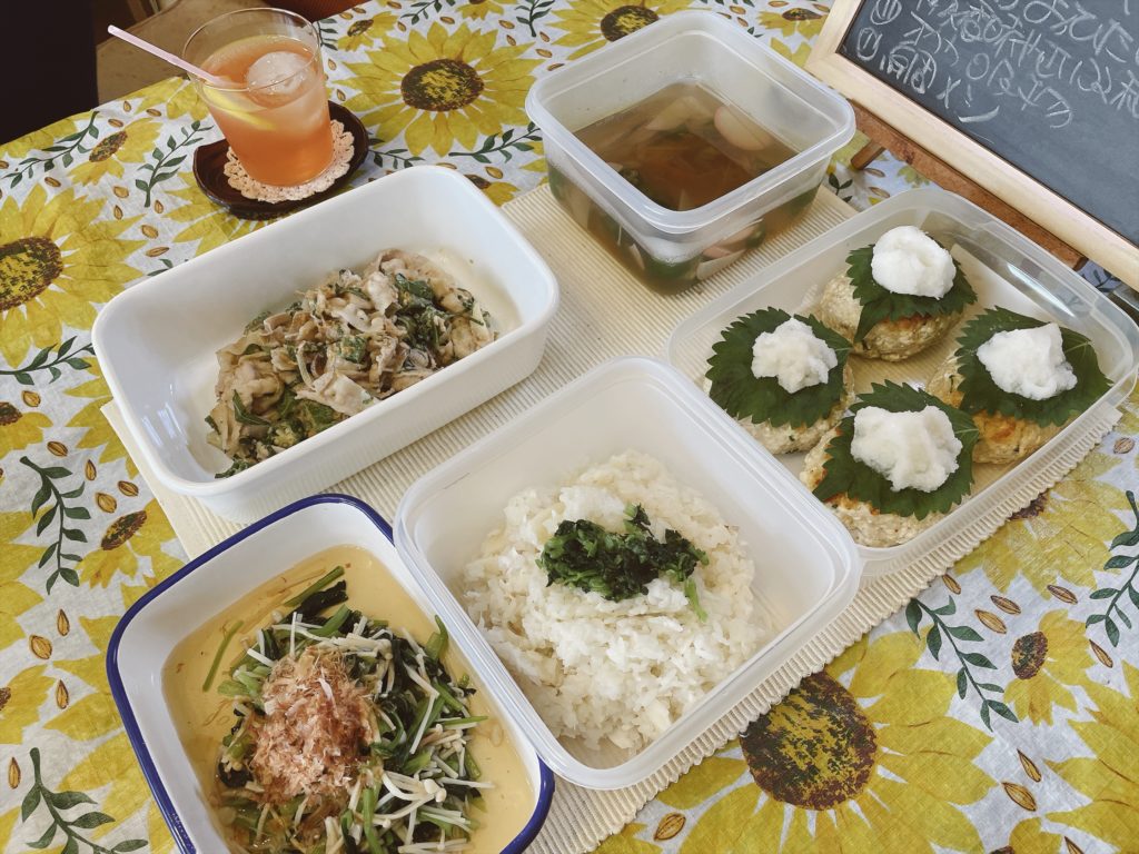 料理教室マンツーマン豆腐ハンバーグセット