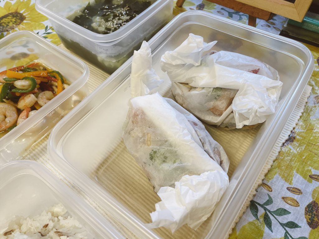 料理教室マンツーマンチキンシート包み蒸し