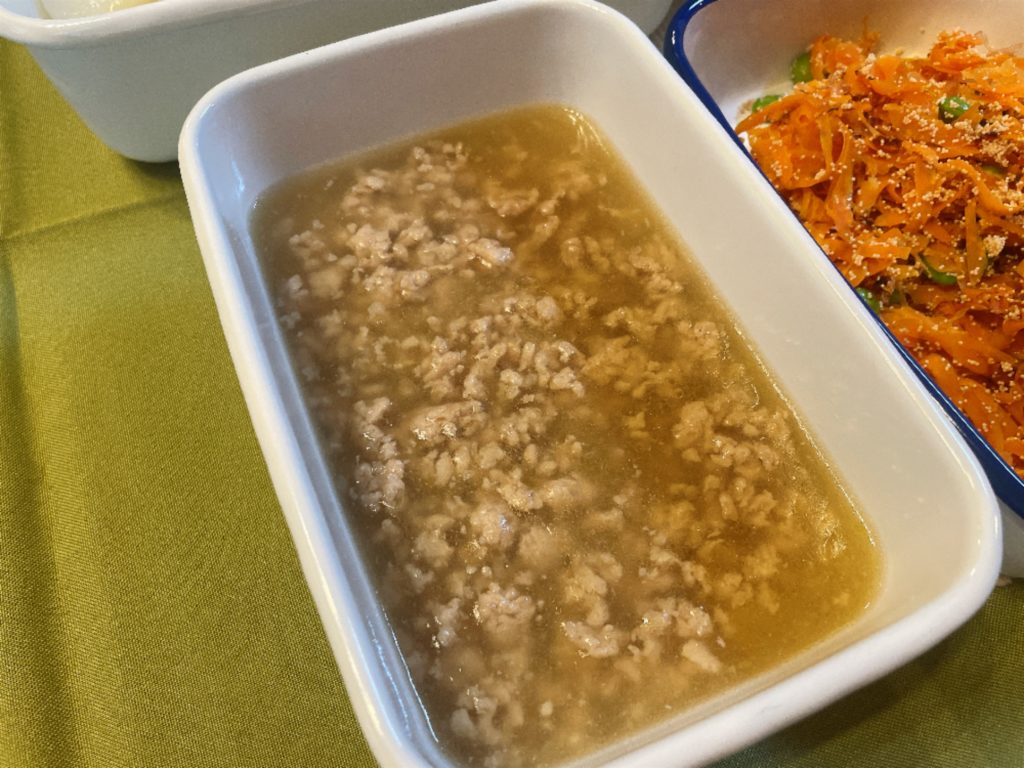 料理教室マンツーマン鶏そぼろあん