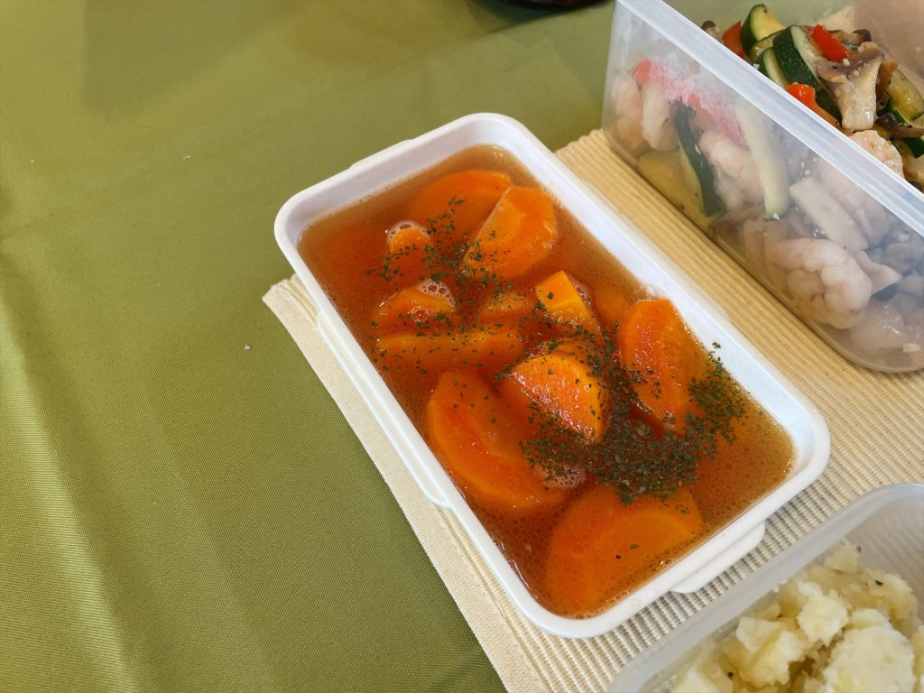 料理教室マンツーマン人参グラッセ