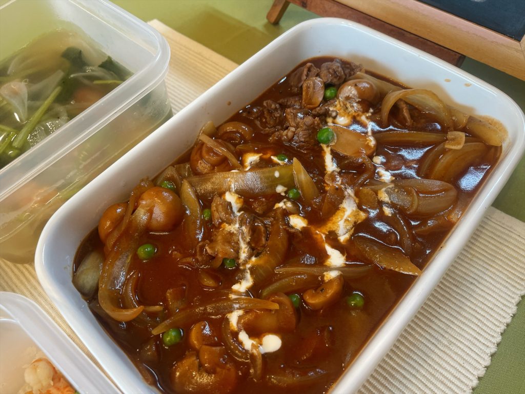 料理教室マンツーマンハッシュドビーフ