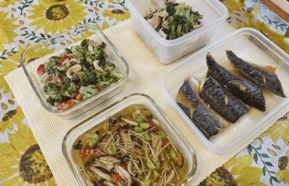 料理教室マンツーマンサバきのこあんかけセット