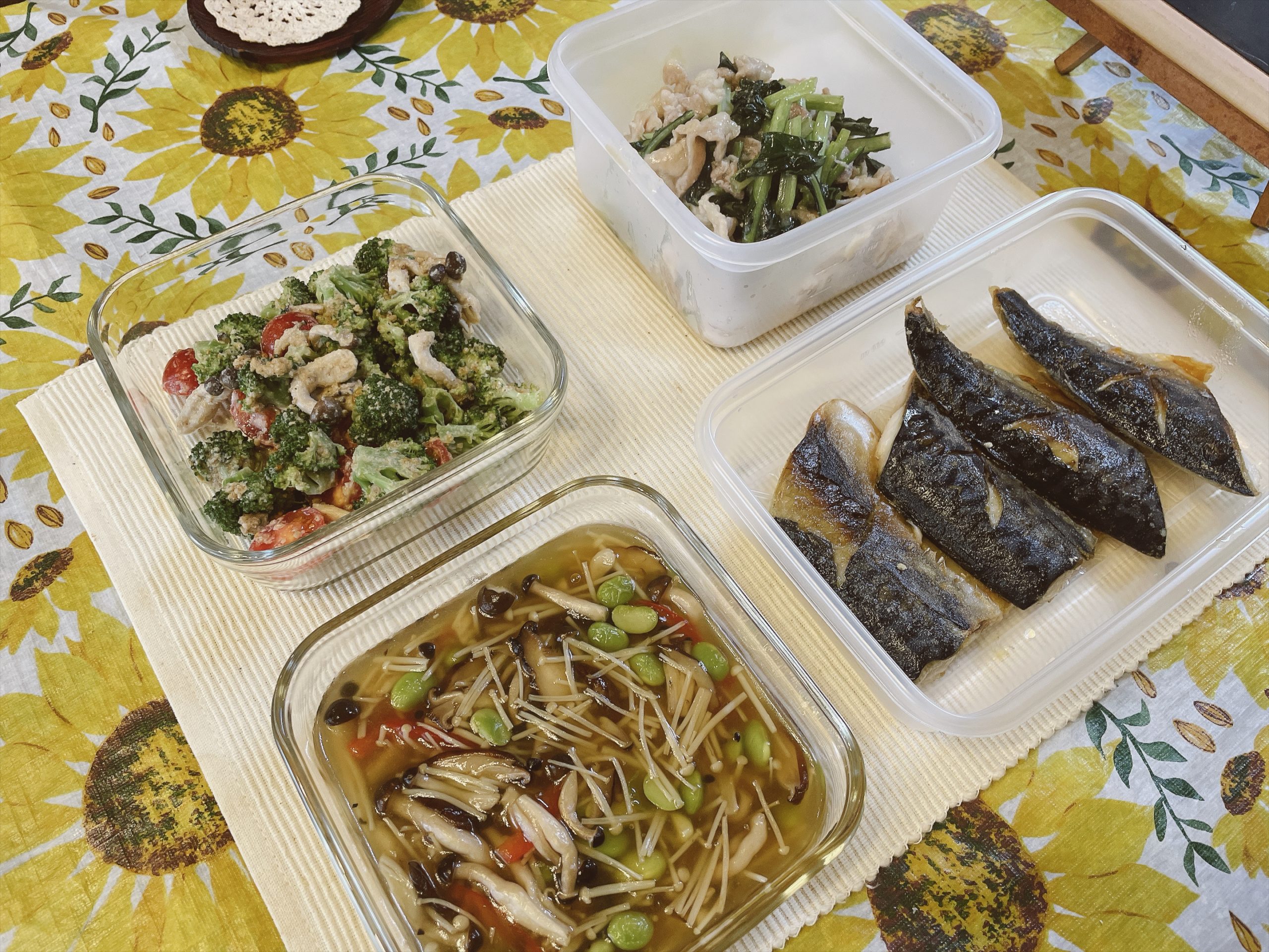 料理教室マンツーマンサバきのこあんかけセット