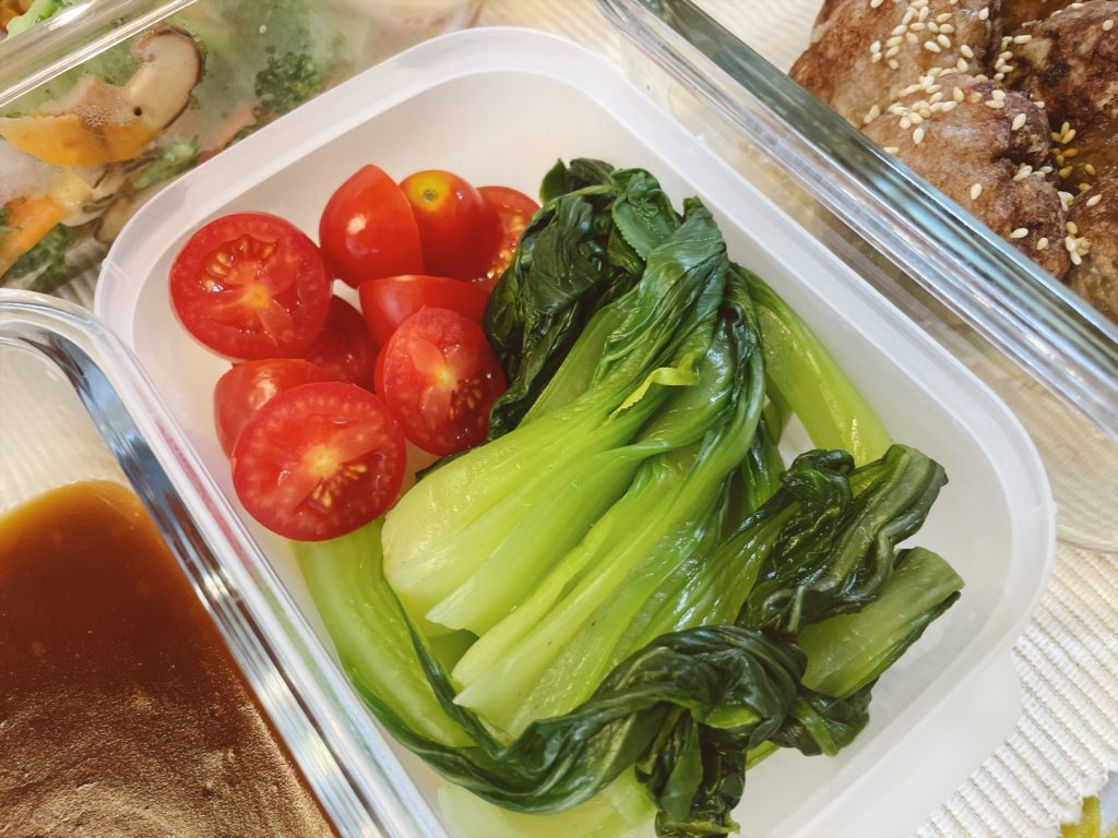 料理教室マンツーマン盛り付け野菜