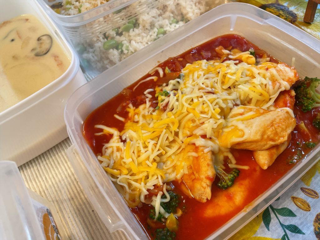 料理教室マンツーマンささみトマトチーズ焼き
