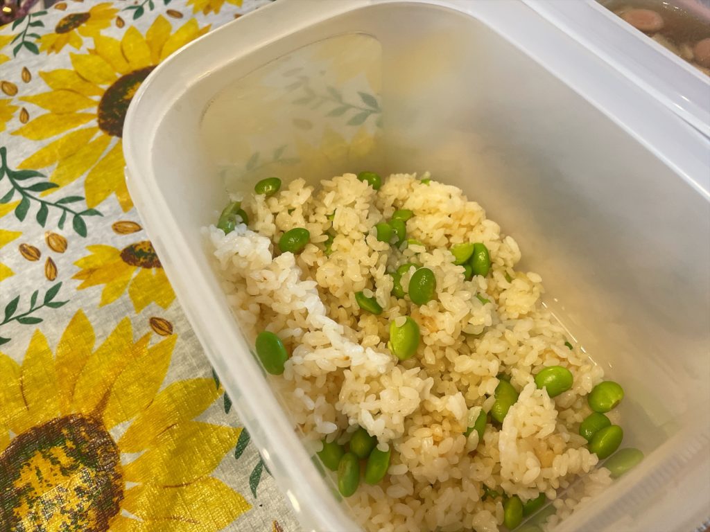 料理教室マンツーマン枝豆バターライス