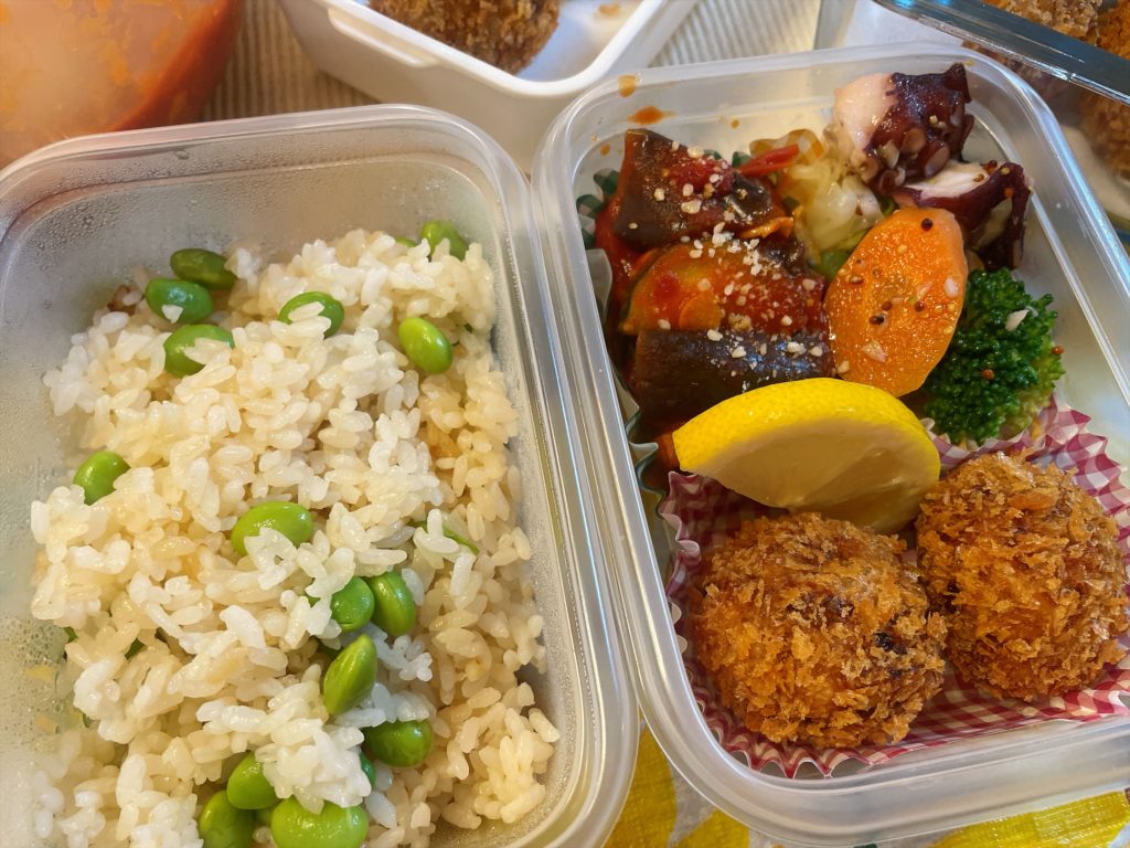 料理教室マンツーマンコロッケ弁当