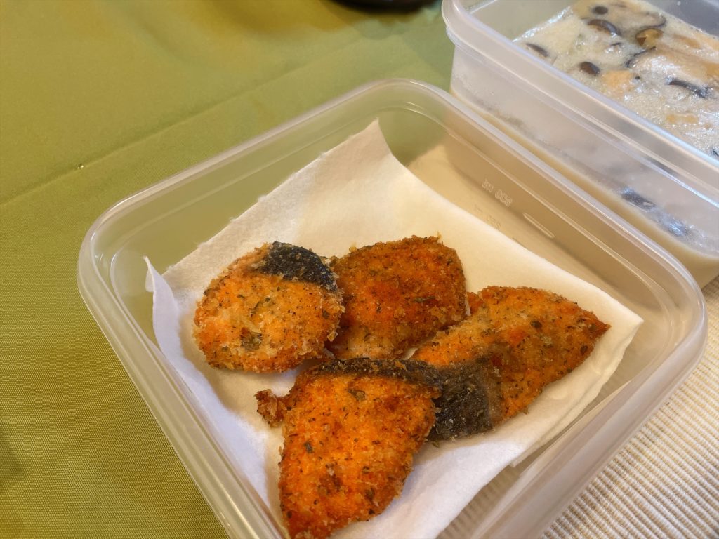 料理教室マンツーマンしゃけハーブパン粉