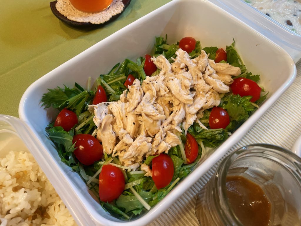 料理教室マンツーマン棒棒鶏サラダ