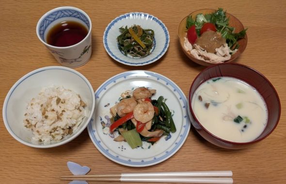 料理教室マンツーマンバンバンジーセット盛り付け