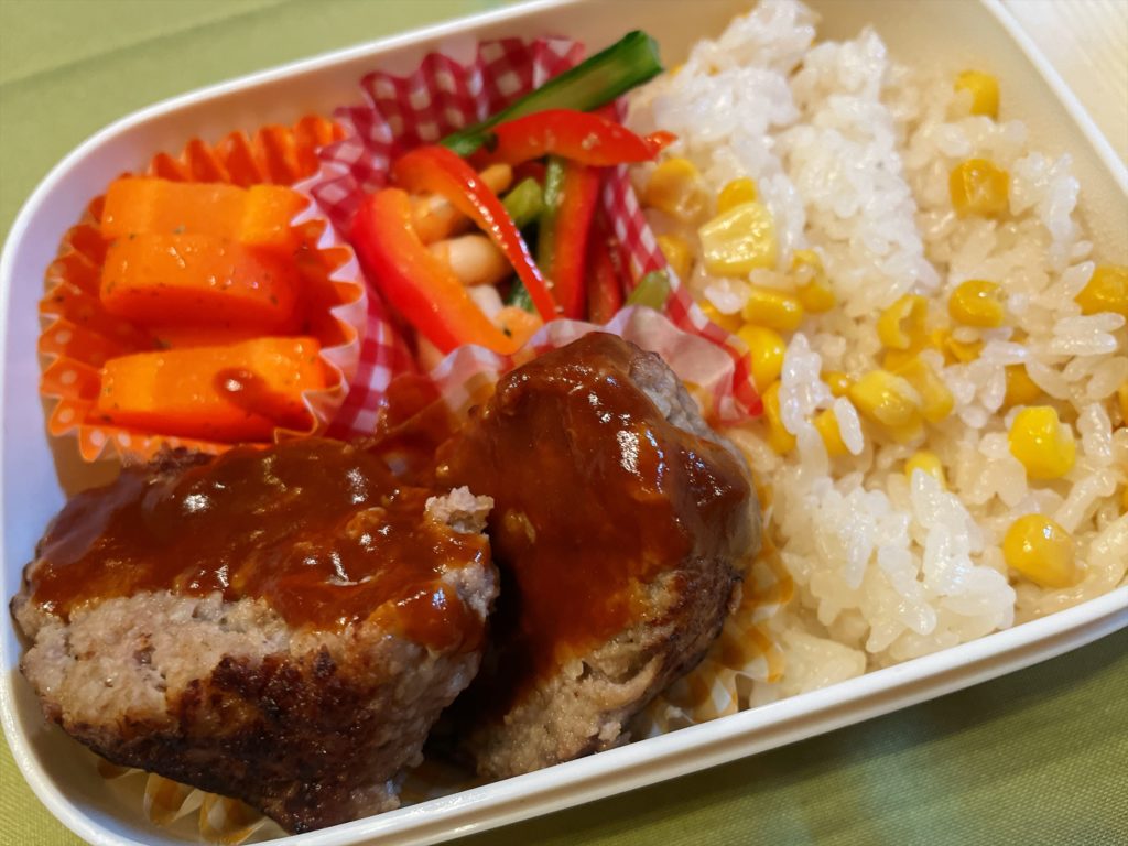 料理教室マンツーマンデミハンバーグ弁当