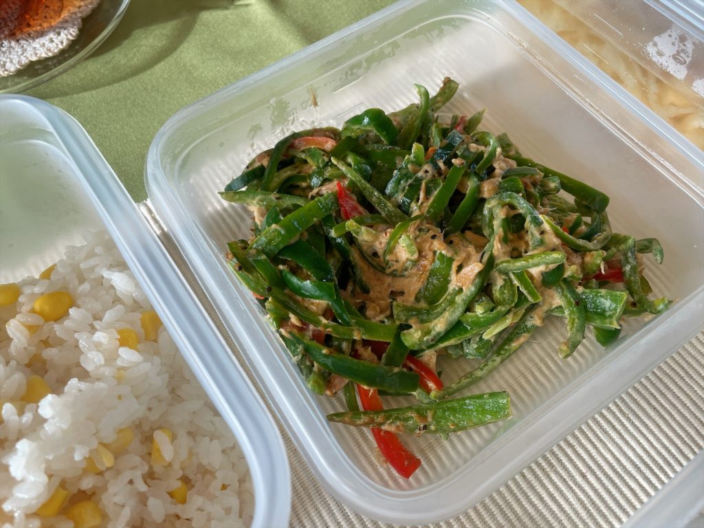 料理教室マンツーマンピーマンツナマヨ