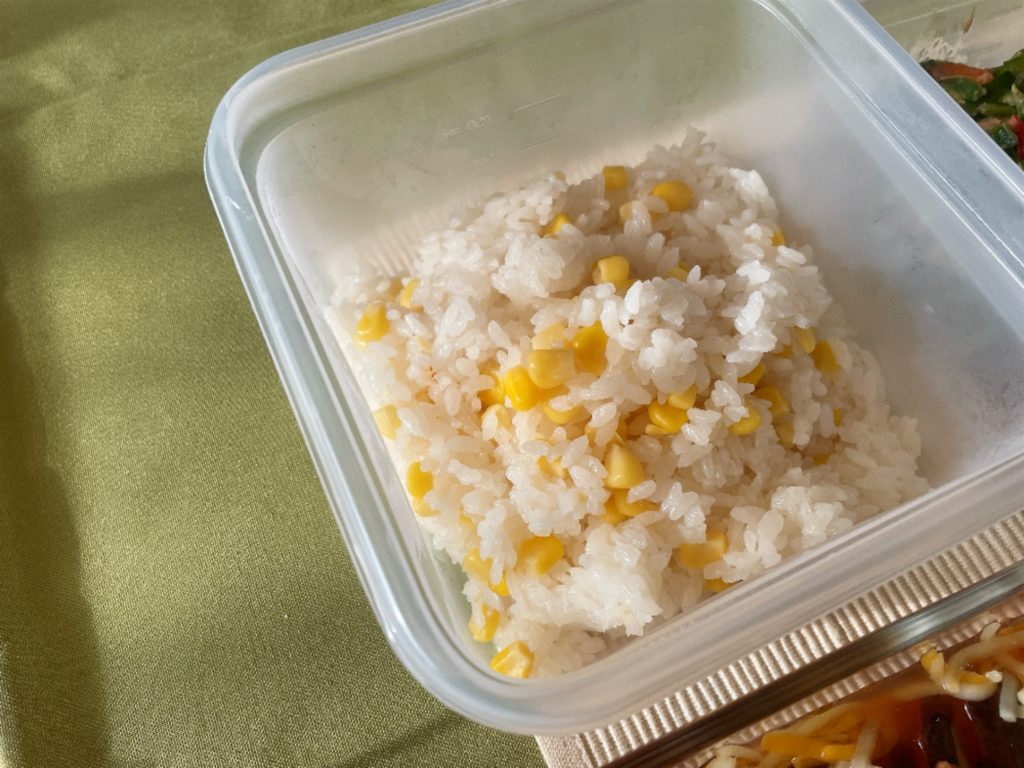 料理教室マンツーマンとうもろこしご飯