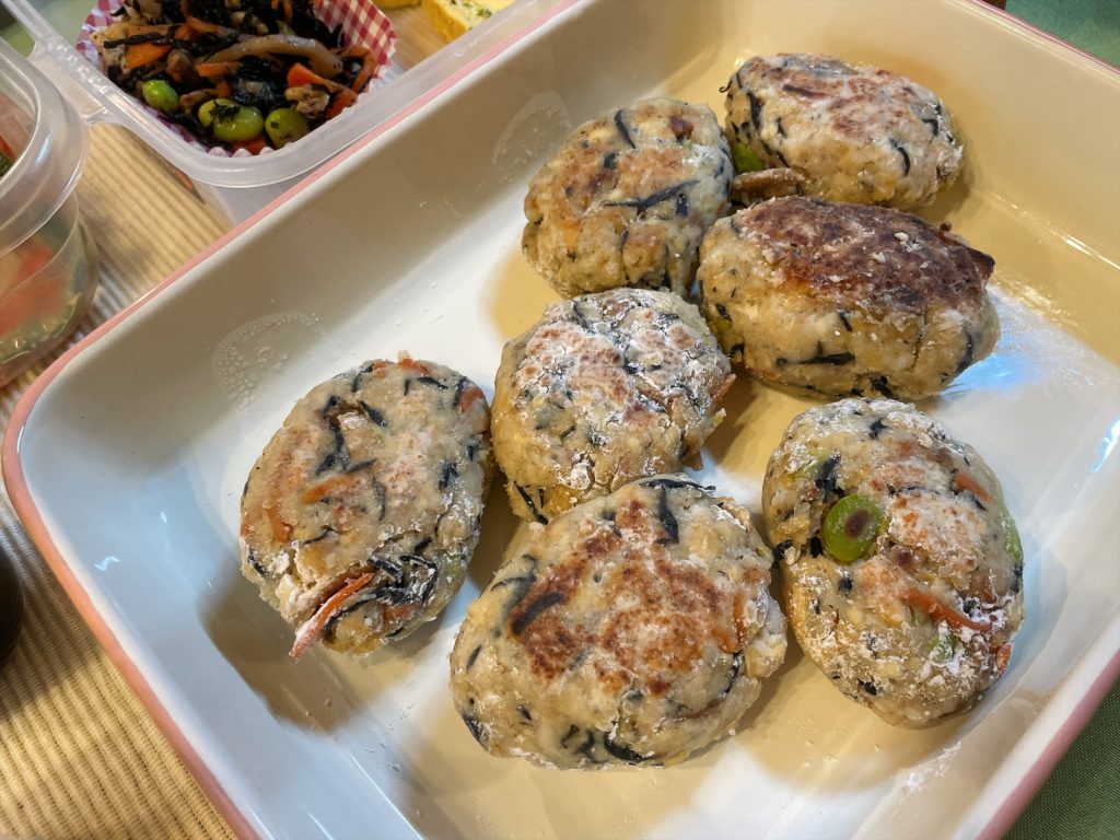 料理教室マンツーマン厚揚げハンバーグ