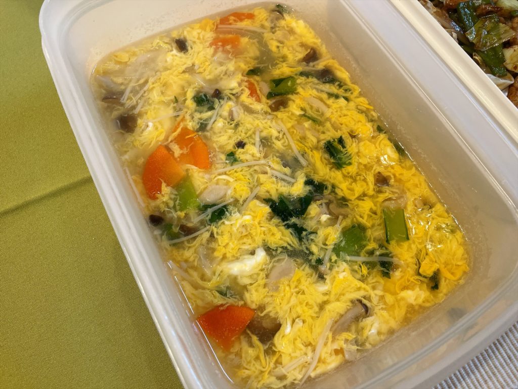 料理教室マンツーマンとろみ中華卵スープ