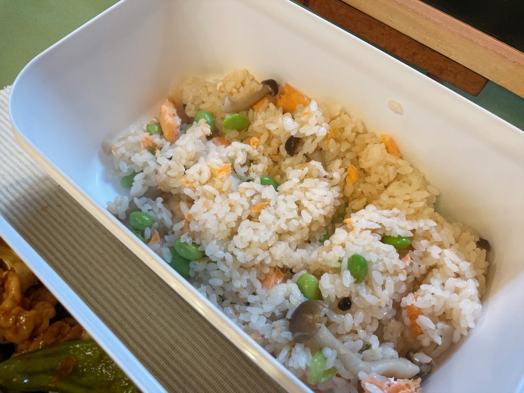 料理教室マンツーマン中華シャケ炊き込みご飯