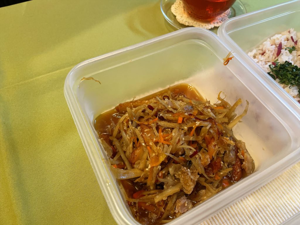 料理教室マンツーマンきんぴら